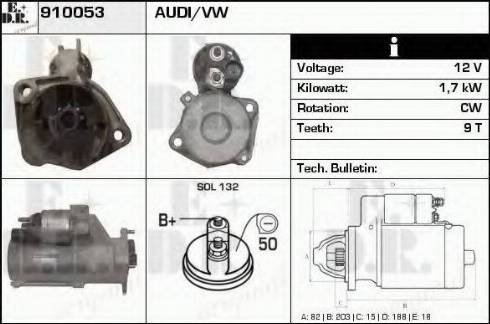 EDR 910053 - Motorino d'avviamento autozon.pro