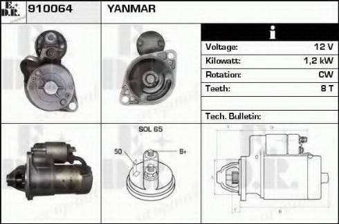 EDR 910064 - Motorino d'avviamento autozon.pro