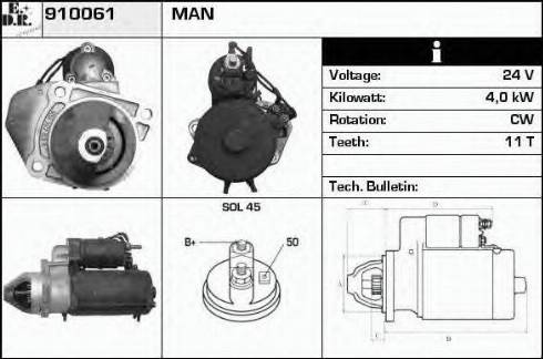 EDR 910061 - Motorino d'avviamento autozon.pro