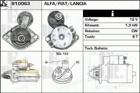 EDR 910063 - Motorino d'avviamento autozon.pro