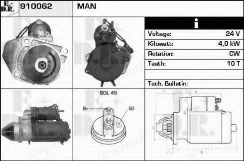 EDR 910062 - Motorino d'avviamento autozon.pro