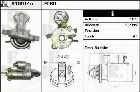 EDR 910014N - Motorino d'avviamento autozon.pro