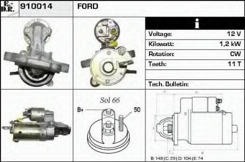 EDR 910014 - Motorino d'avviamento autozon.pro