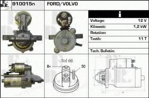 EDR 910015N - Motorino d'avviamento autozon.pro