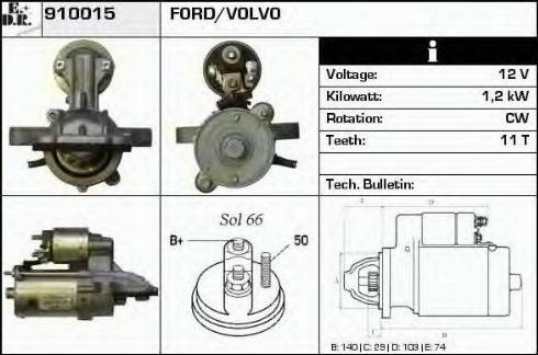 EDR 910015 - Motorino d'avviamento autozon.pro