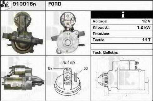 EDR 910016N - Motorino d'avviamento autozon.pro