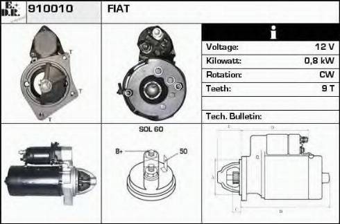 EDR 910010 - Motorino d'avviamento autozon.pro