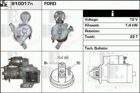 EDR 910017N - Motorino d'avviamento autozon.pro