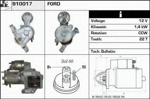 EDR 910017 - Motorino d'avviamento autozon.pro