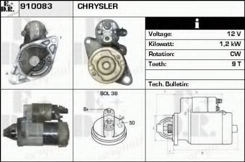 EDR 910083 - Motorino d'avviamento autozon.pro