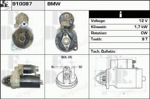 EDR 910087 - Motorino d'avviamento autozon.pro