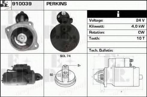 EDR 910039 - Motorino d'avviamento autozon.pro