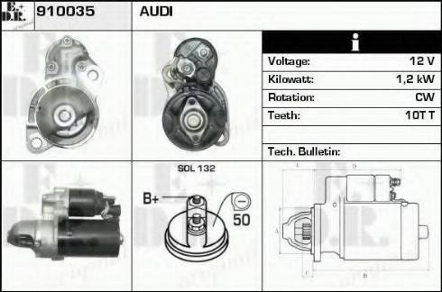 EDR 910035 - Motorino d'avviamento autozon.pro