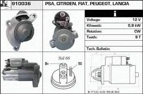 EDR 910036 - Motorino d'avviamento autozon.pro