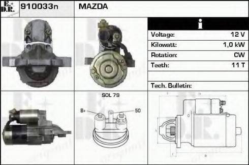 EDR 910033N - Motorino d'avviamento autozon.pro