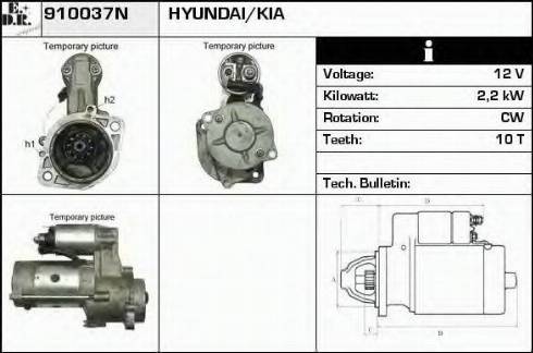 EDR 910037N - Motorino d'avviamento autozon.pro