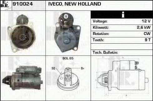 EDR 910024 - Motorino d'avviamento autozon.pro