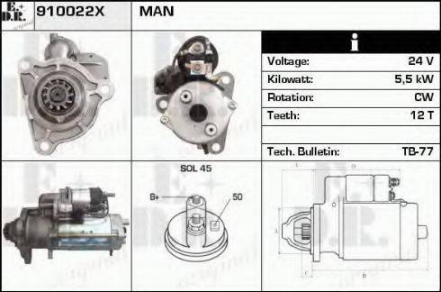 EDR 910022X - Motorino d'avviamento autozon.pro