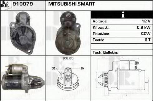 EDR 910079 - Motorino d'avviamento autozon.pro