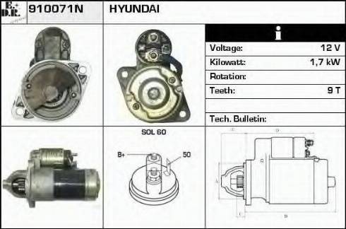 EDR 910071N - Motorino d'avviamento autozon.pro