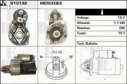 EDR 910192 - Motorino d'avviamento autozon.pro