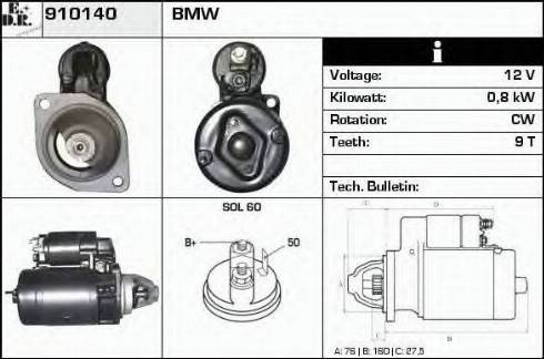 EDR 910140 - Motorino d'avviamento autozon.pro