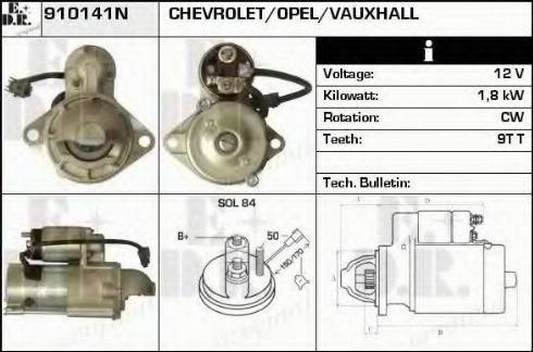 EDR 910141N - Motorino d'avviamento autozon.pro