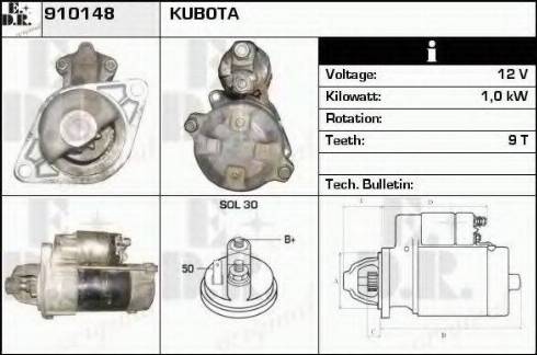 EDR 910148 - Motorino d'avviamento autozon.pro