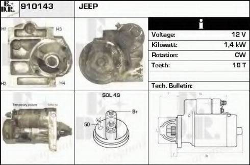 EDR 910143 - Motorino d'avviamento autozon.pro