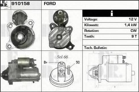 EDR 910158 - Motorino d'avviamento autozon.pro