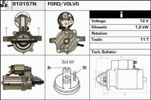 EDR 910157N - Motorino d'avviamento autozon.pro