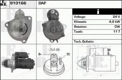 EDR 910166 - Motorino d'avviamento autozon.pro