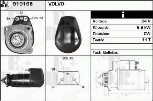 EDR 910168 - Motorino d'avviamento autozon.pro