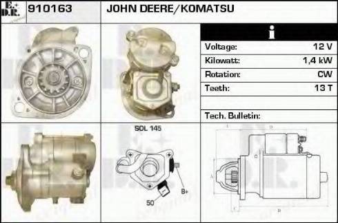 EDR 910163 - Motorino d'avviamento autozon.pro