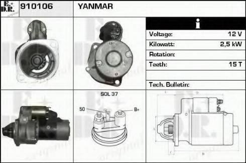 EDR 910106 - Motorino d'avviamento autozon.pro