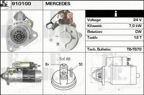 EDR 910100 - Motorino d'avviamento autozon.pro