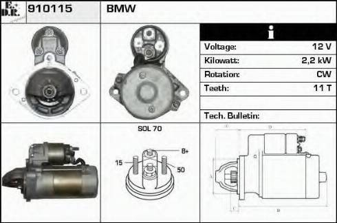 EDR 910115 - Motorino d'avviamento autozon.pro