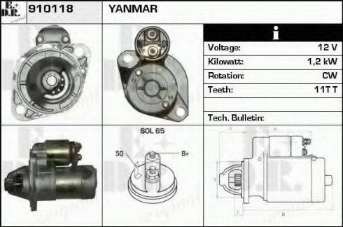 EDR 910118 - Motorino d'avviamento autozon.pro