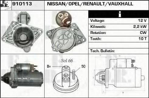 EDR 910113 - Motorino d'avviamento autozon.pro