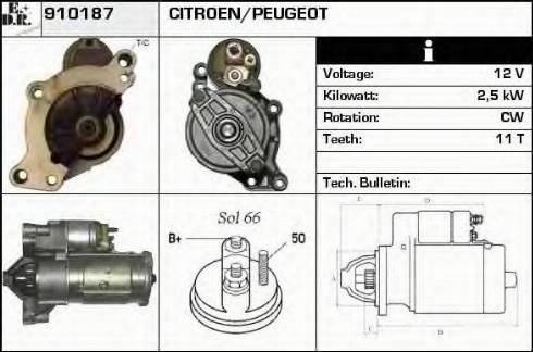 EDR 910187 - Motorino d'avviamento autozon.pro