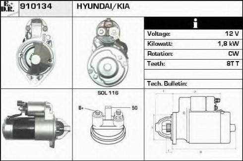 EDR 910134 - Motorino d'avviamento autozon.pro