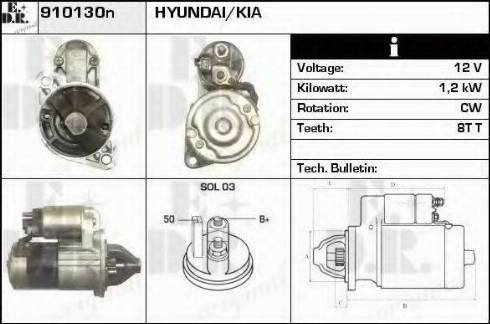 EDR 910130N - Motorino d'avviamento autozon.pro