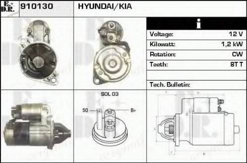 EDR 910130 - Motorino d'avviamento autozon.pro