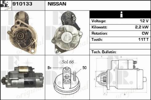 EDR 910133 - Motorino d'avviamento autozon.pro