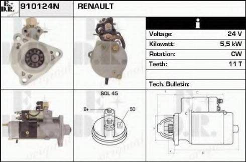 EDR 910124N - Motorino d'avviamento autozon.pro