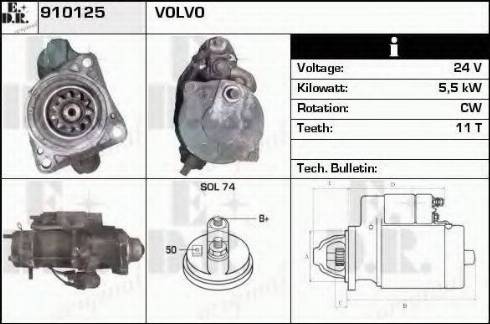 EDR 910125 - Motorino d'avviamento autozon.pro