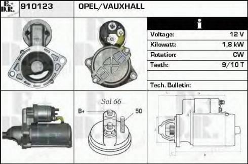 EDR 910123 - Motorino d'avviamento autozon.pro