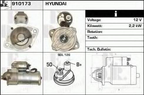 EDR 910173 - Motorino d'avviamento autozon.pro