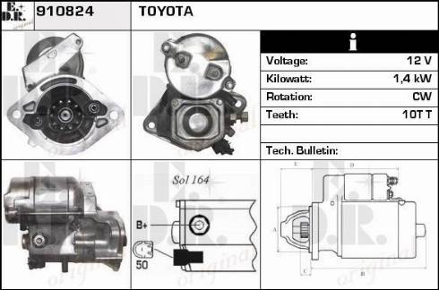 EDR 910824 - Motorino d'avviamento autozon.pro