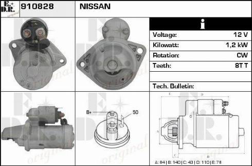 EDR 910828 - Motorino d'avviamento autozon.pro